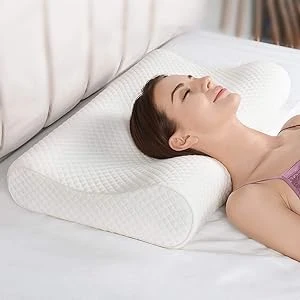 Memory Foam Pillow, Orthopedic Pillow for Neck Pain Cervical Contour Memory Foam