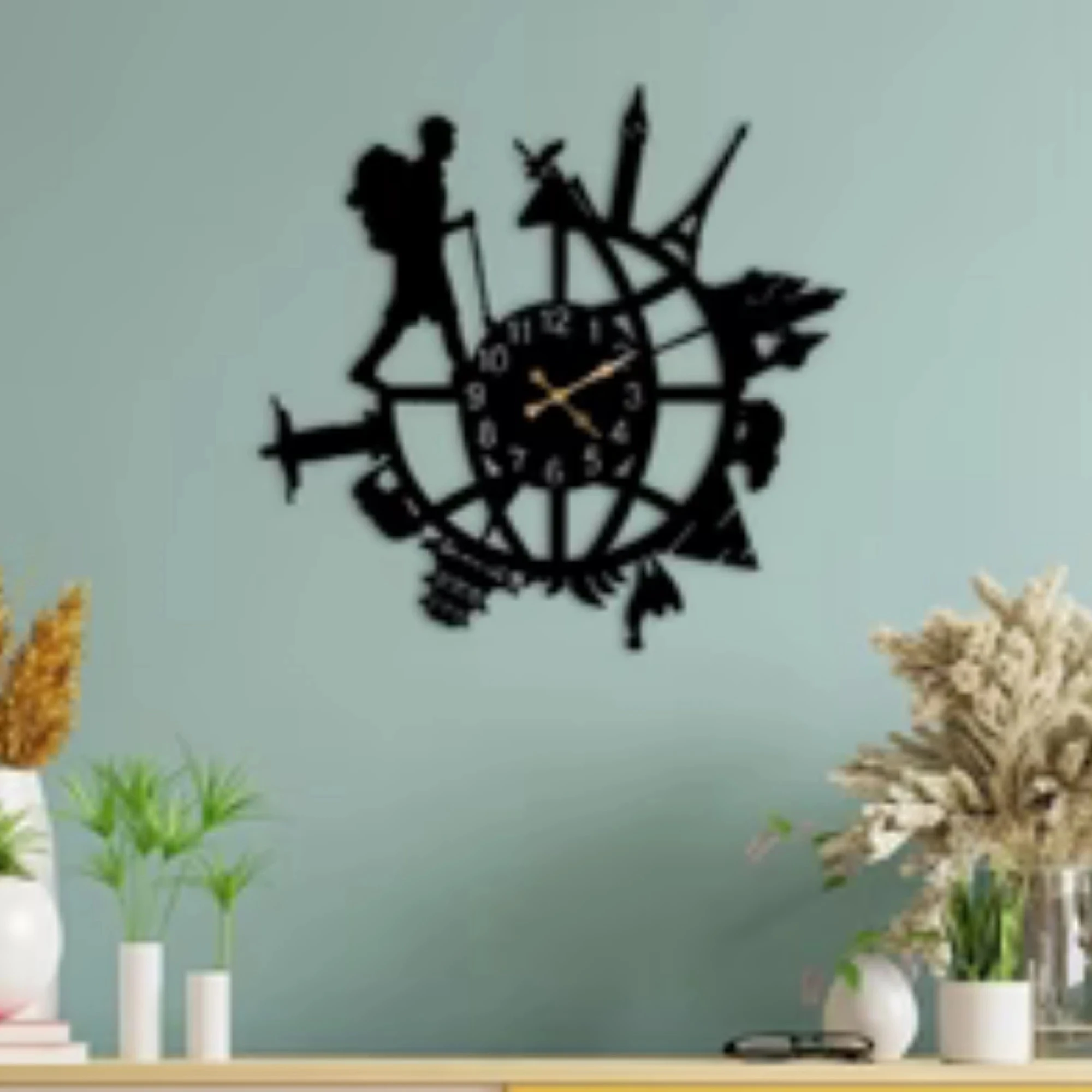 Man or woman acrylic clock wall decoration
