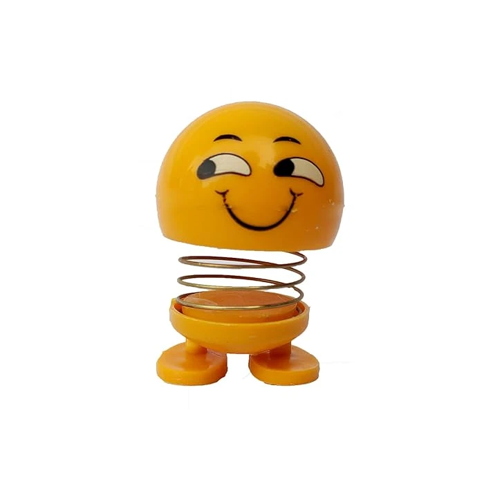 Smile Face Spring Doll - Fun and Cute Desktop Decoration
