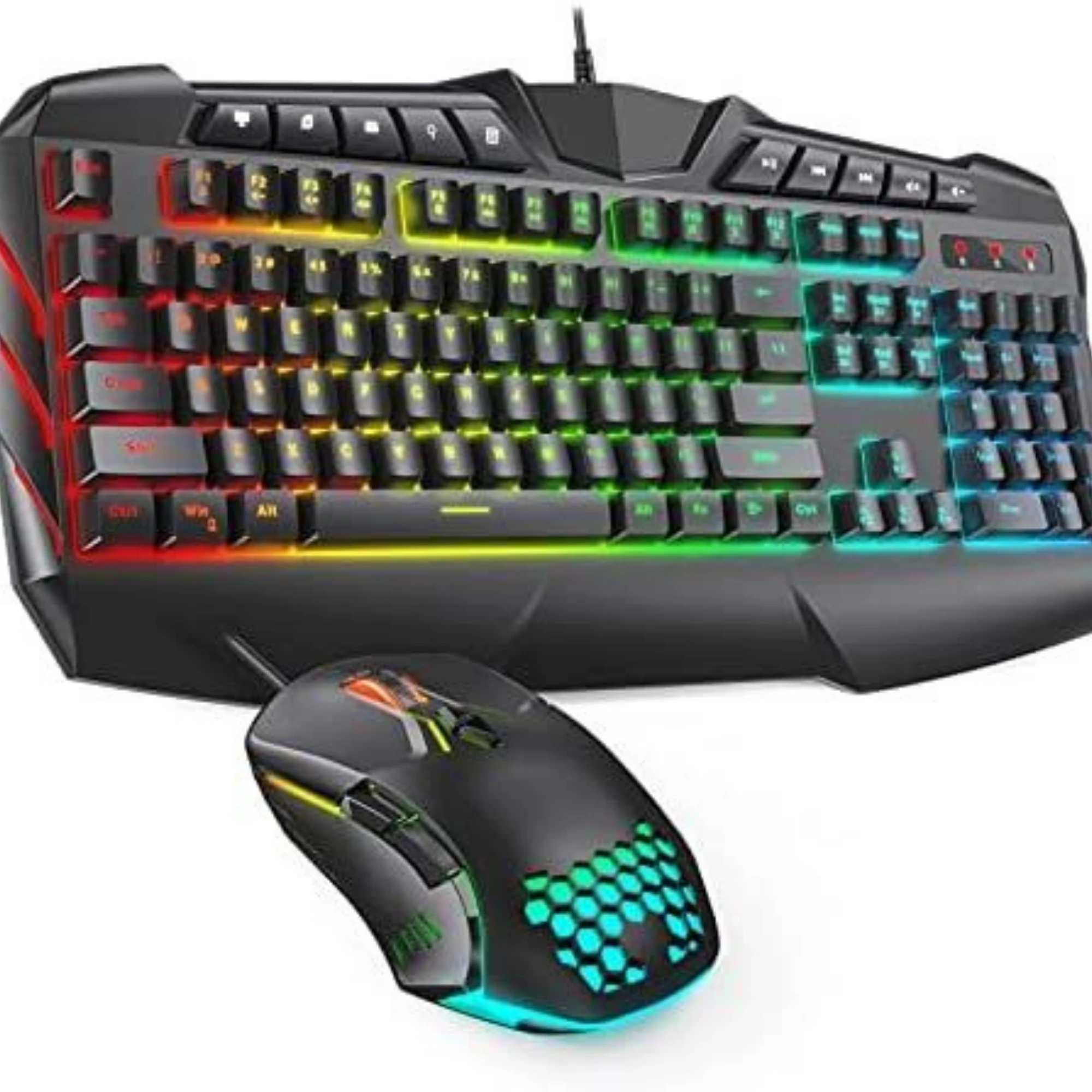SKY-TOUCH G21 Computer Gaming Keyboard and Mouse Combo :Keyboard with Flexible