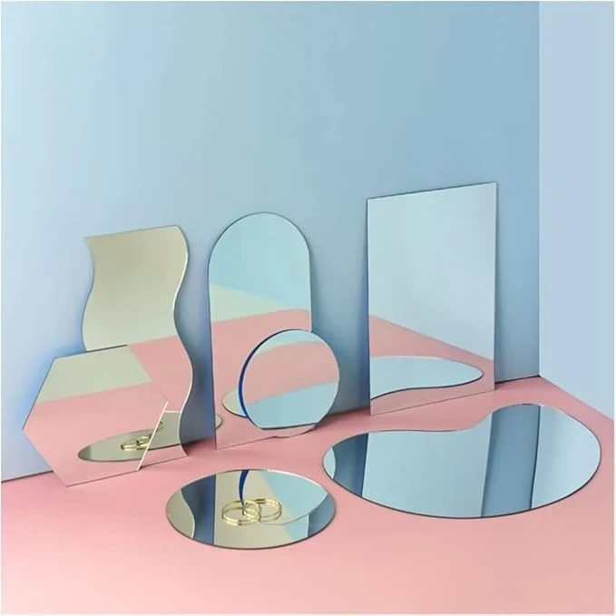Acrylic Mirror Set: (7-Piece) Reflective Photo Props for Stunning Photography -