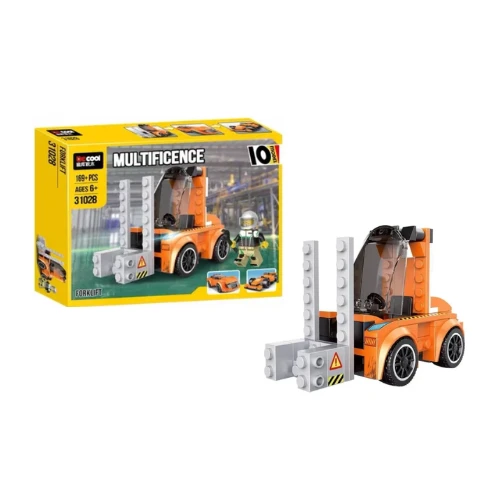 31028 Multifigence Forklift Building Set | 169+ PCS Construction Toy Kit | STEM Learning Toy for Ages 6+