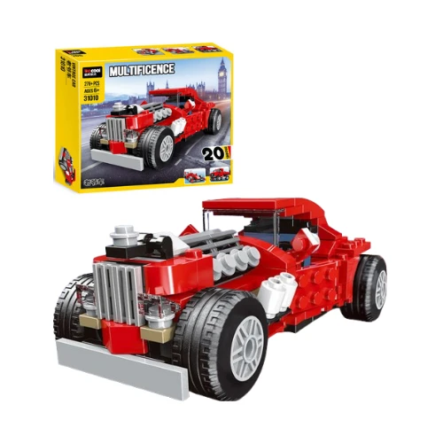 31010 Vintage Car Building Set | 278+ PCS Construction Toy | Multifigence Block Kit for Ages 6+