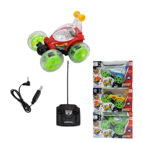 Tornado King 3048-2 | 360° Light-Up Stunt Car | Remote Control Spinning Toy | Flashing Lights & Action for Kids