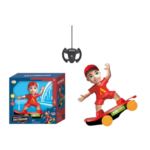 Electric RC Stunt Skateboard | 360° Spinning Remote Control Skateboard Toy | Ages 3+ | 26.5 x 12.9 x 25 cm