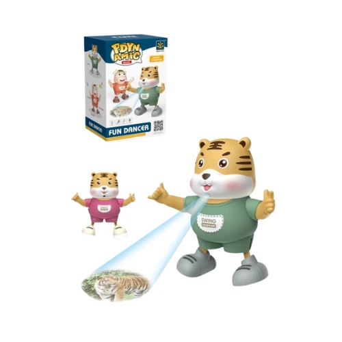 Sheng Yang Fun Dancer Toy | Music, Projection & Dancing Movements | Arm, Body & Leg Swing | 22cm Height | Ages 3+