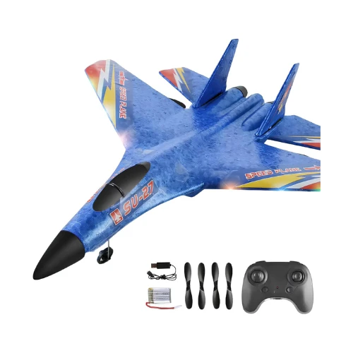 SU-27 Foam Fighter RC Airplane | 2.4GHz Remote Control Jet Model | Crash-Resistant, Lightweight & Long Battery Life | Ages 8+