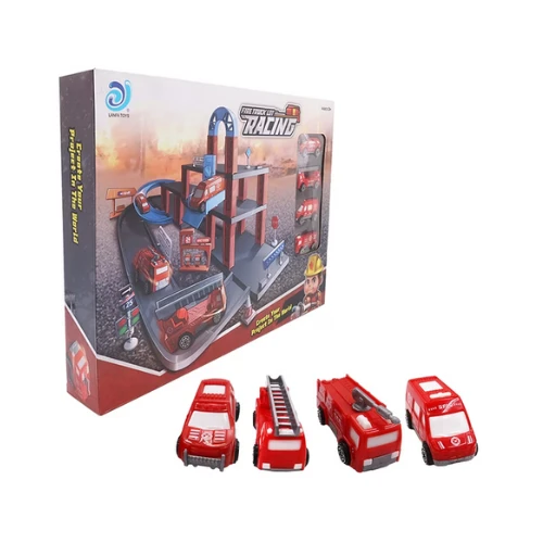 LANFA TOYS Fire Truck Dough Playset | Creative DIY Clay Toy for Kids | Ages 3+ | Racing Rescue Theme | 25+ Accessories