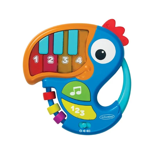 Early Learning Musical Toy with Flashing Lights & Animal Sounds | Music Mode, ON/OFF Button, Try Me Feature | For Ages 2+