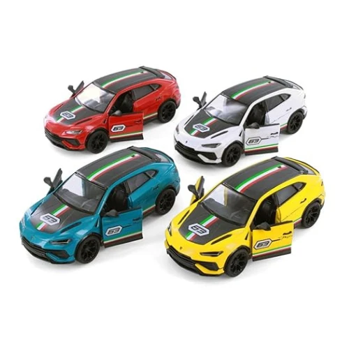 KiNSMART Lamborghini Urus Performante | 1:40 Scale Die-Cast Metal Model Car | Pull-Back Action, Openable Doors – KT5447DF (EOS Series, 1x12 Assortment)