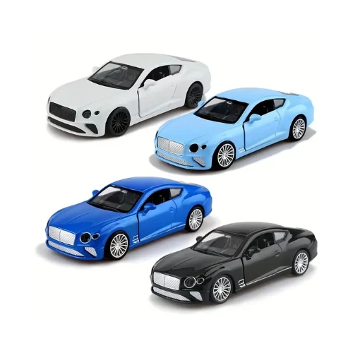KiNSMART 2012 Bentley Continental GT Speed | 1:38 Scale Die-Cast Metal Car Model | Pull-Back Action, Openable Doors – KT530D (1x12 EOS Assortment)