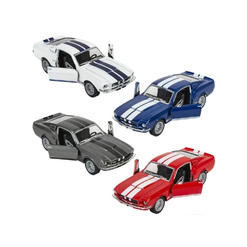 Kinsmart Shelby GT-500 | 1:36 Scale Die-Cast Metal Model Car with Pull Back Action & Openable Doors | Pack of 1 – Multicolour