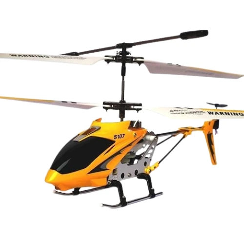 Syma S107G RC Helicopter | 3-Channel Mini Helicopter with Gyroscopic Stabilizer | Indoor Flying Toy – Yellow, Blue, or Red
