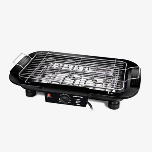 Electric Indoor Grill – Smokeless BBQ Grill with Adjustable Temperature Control & Large Non-Stick Cooking Surface (Black)