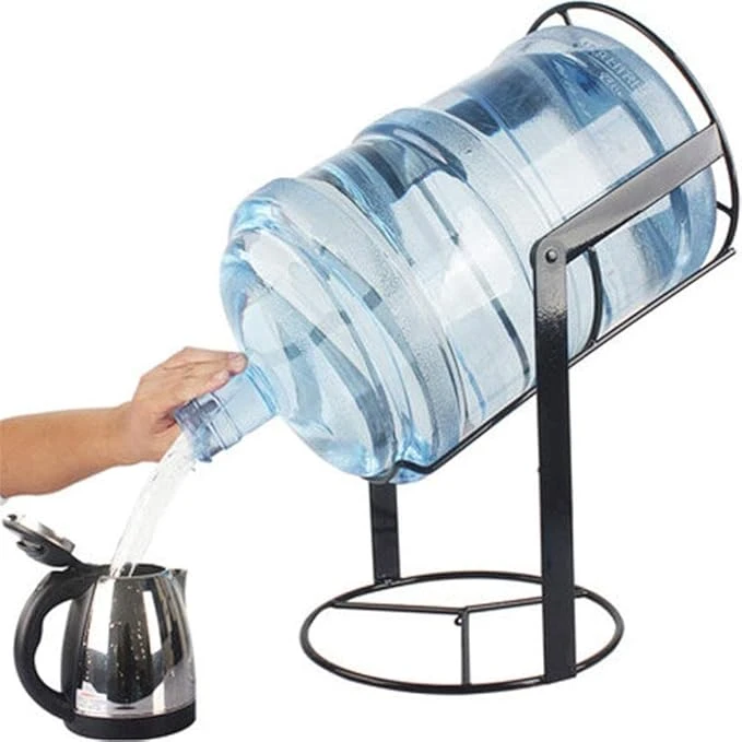 CuiXiangUK 3–5 Gallon Inverted Water Jug Stand – 360° Rotating Base with Buckle for Anti-Slip | Easy Water Access for Home, Living Room, or Bedroom