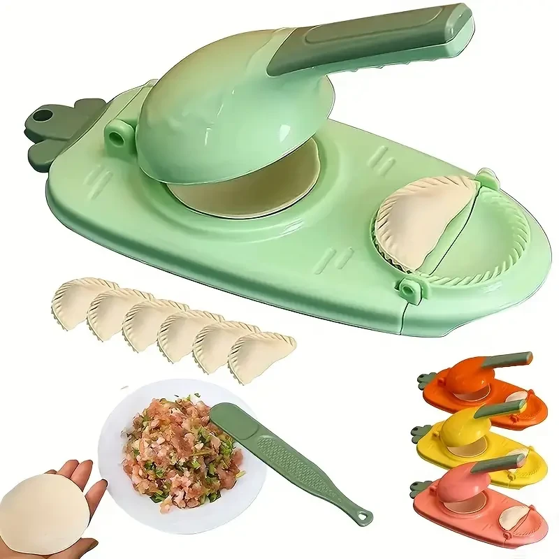 2-in-1 Dumpling Maker – Manual Dumpling Press and Skin Wrapper Mould for Quick & Easy Dumpling Making