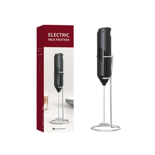 Electric Milk Frother – Battery Operated Handheld Foam Maker for Coffee, Latte, Cappuccino