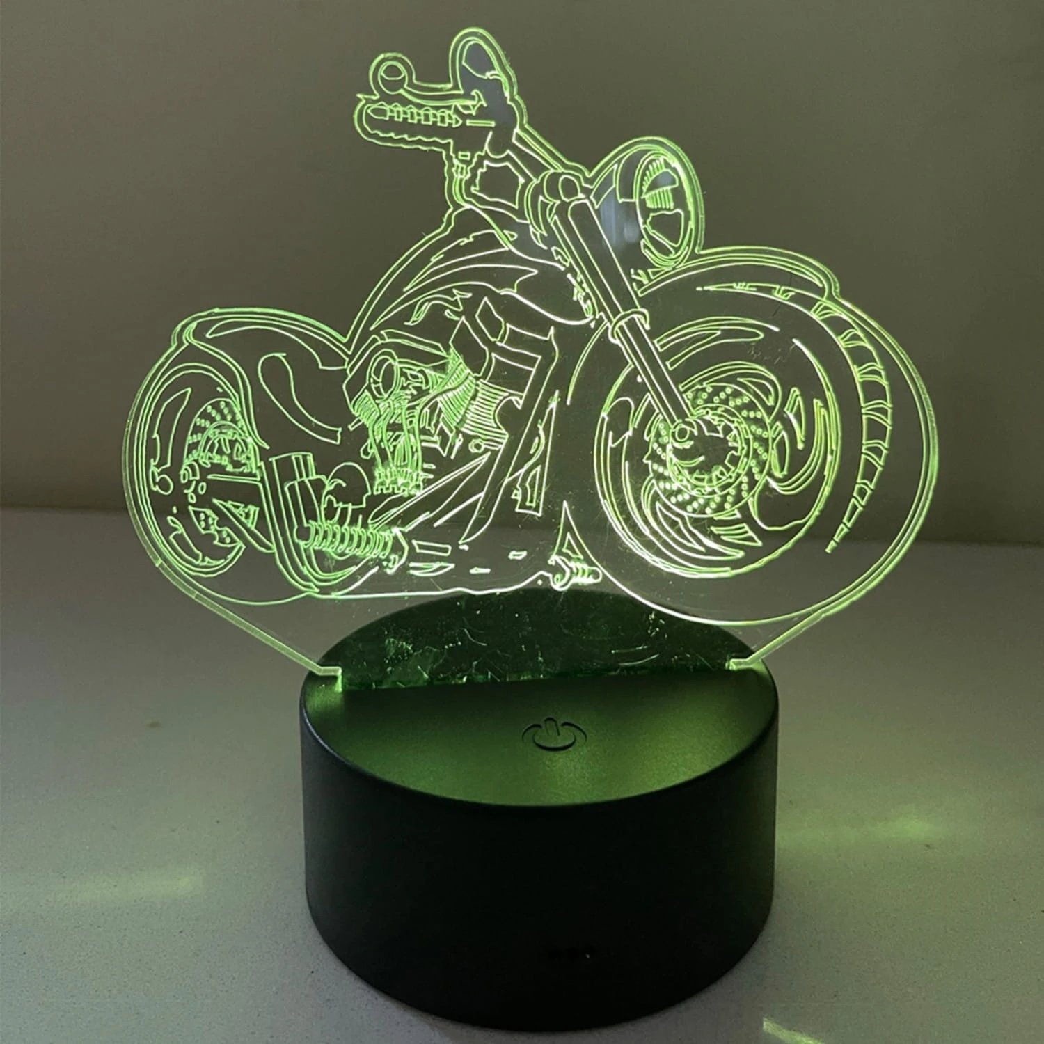 Motorbike 3D Illusion LED Night Lamp – Laser-Cut Acrylic Motorcycle Lamp for Bedroom, Desk, or Gift Décor