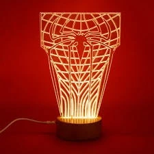 Spider‑Man Suit 3D Illusion Lamp – Laser‑Cut Acrylic LED Night Light for Kids, Gamers & Super‑Hero Fans