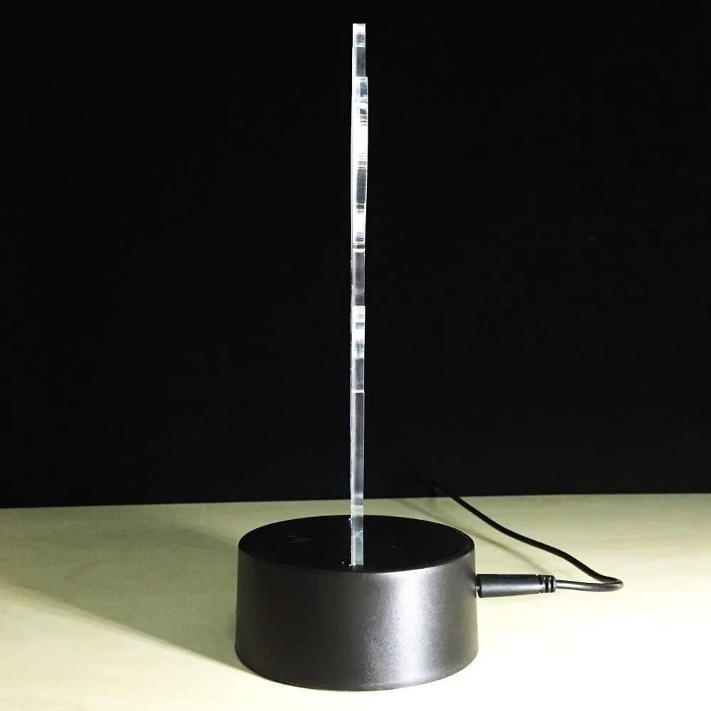 Acrylic LED Night Lamp with Plastic Base – Romantic Table Light for Bedroom Decor & Special Occasions