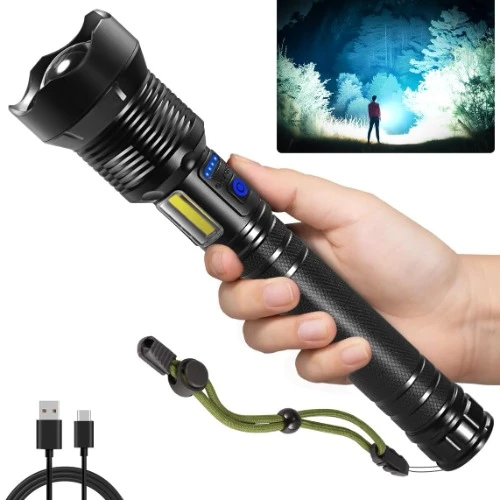 GO X-BALSG USB Rechargeable Multifunction Flashlight – High Brightness, P120 LED, 14-Hour Battery Life