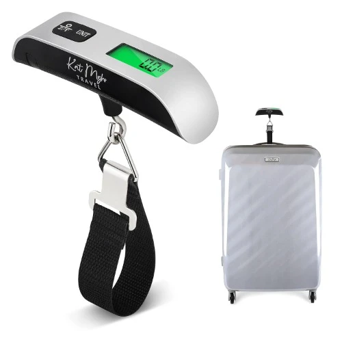 Roccamare Portable Digital Hand Scale – 50kg Capacity | Luggage, Fishing & Travel Weight Scale with Hook