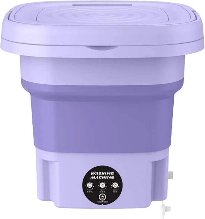 Folding Mini Washing Machine – Portable Automatic Clothes Washer | Lightweight & Compact for Travel, Dorm, Baby Laundry