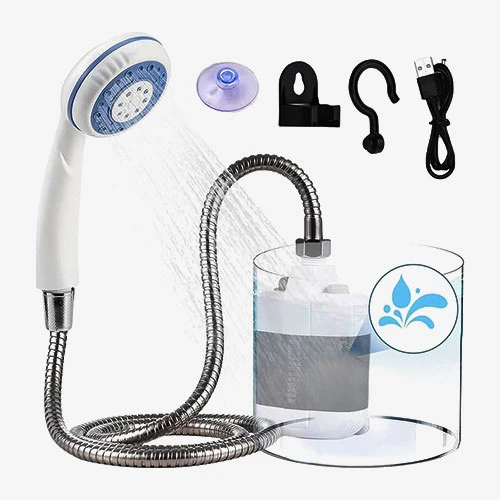 Portable USB Camping Shower – Electric Outdoor Shower with Pump, Hose & Shower H