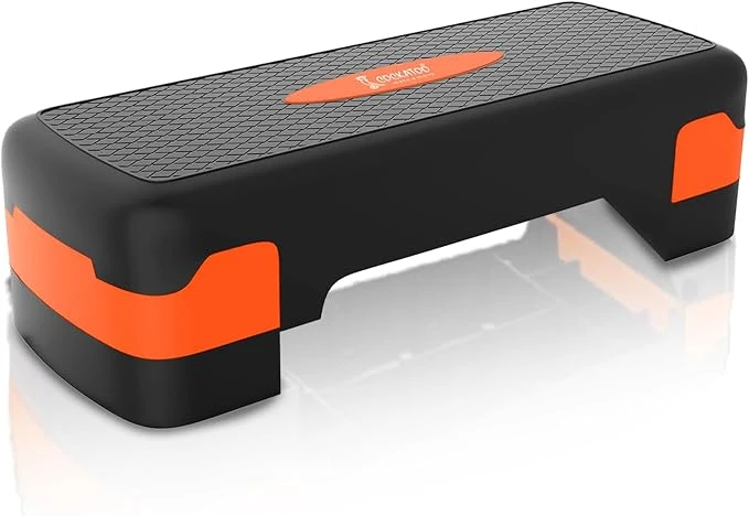 Active Adjustable Aerobic Stepper – 3-Level Height Fitness Platform, Mix Color