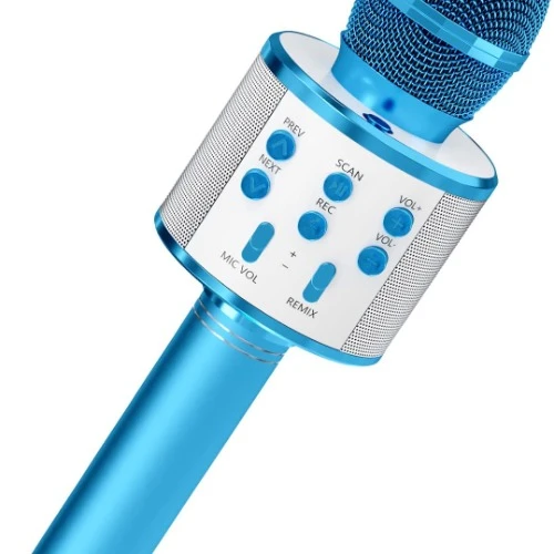 WS858 Bluetooth 4.0 Wireless Microphone Speaker – Portable Karaoke Mic with Buil