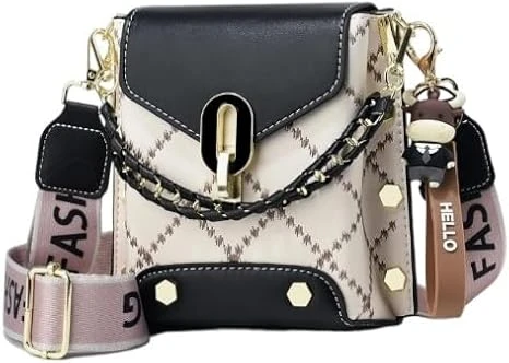 Fashion Argyle Pattern Mobile Phone Bag – Mini Crossbody Bag, Women's Chain Handbag & Square Purse (Multiple Colors)