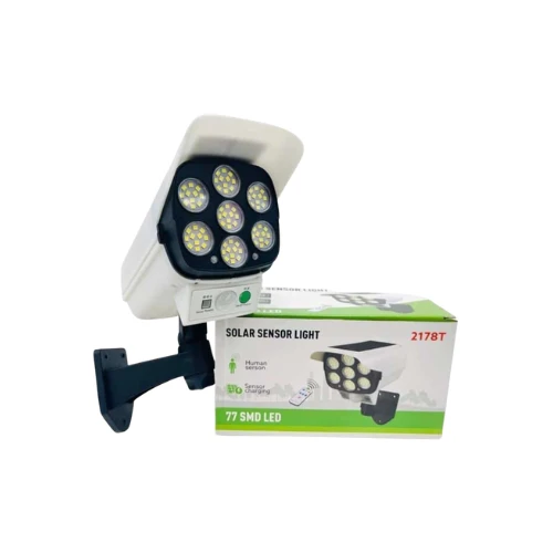 2178T Solar Sensor Light – 77 SMD LED | Human Motion Sensor, Solar Charging, Outdoor Waterproof Wall Light