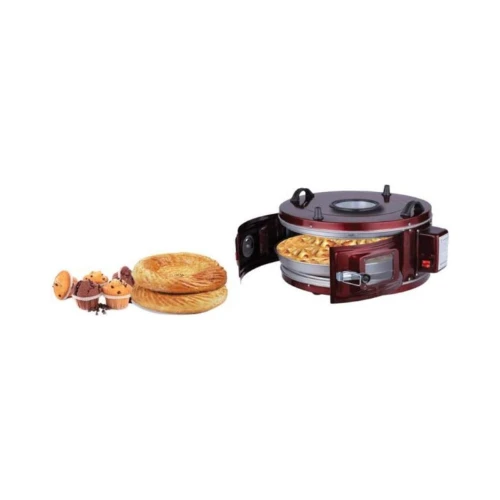 4005 Medium Round Toaster Oven – Compact Home Countertop Electric Oven | Bake, Toast, Grill, Reheat | 360° Heat Circulation, Timer & Temp Control
