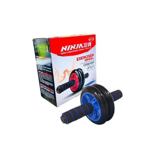 N6215 Ninja Ab Roller Wheel – Dual-Wheel Abdominal Exercise Equipment | Core Strength Trainer for Home Fitness, Gym, and Workout Routines