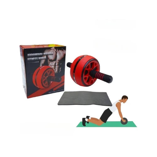 Abdominal Muscle Fitness Wheel – Dual-Wheel Ab Roller for Core, Abs, Back & Arm Strength | Home Workout Exercise Tool for Men & Women