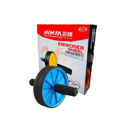 NINJA N6212 Dual-Wheel Ab Exerciser – Core Strength Ab Roller for Home Workout | China Independent Brand | Sculpt Abs, Arms, Shoulders & Back