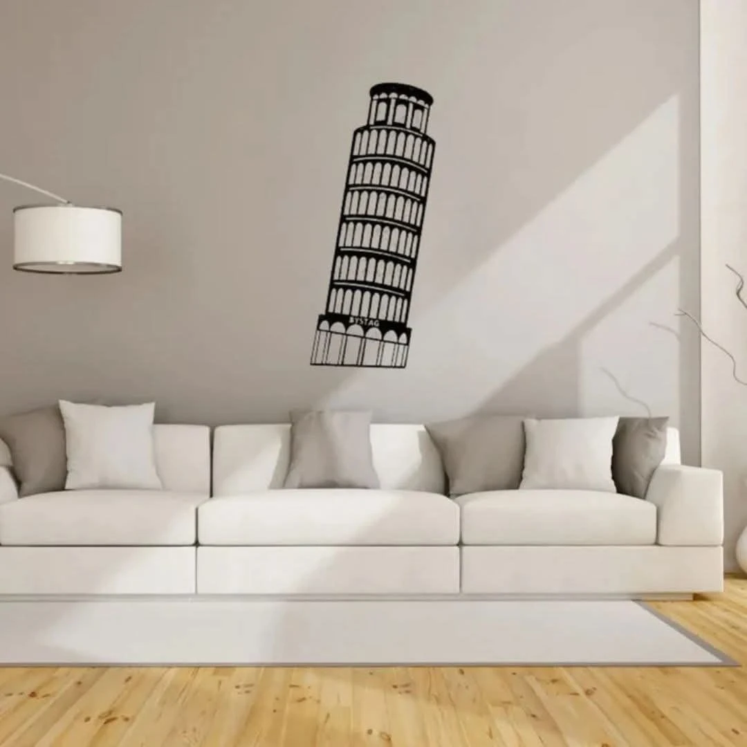 Pisa Tower, Italy - Skyline Acrylic Wall Art - Home Decal