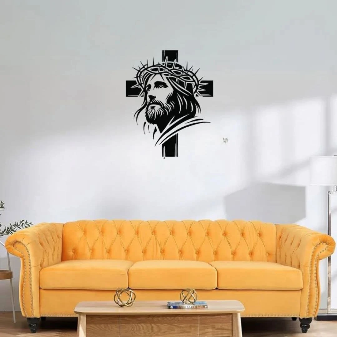 Jesus Christ with Cross - Christmas & Baptism - For Church or Home acrylic wall art