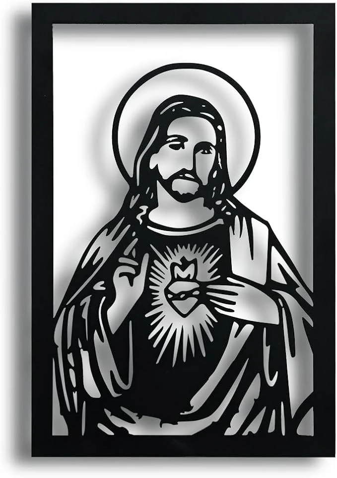 Cadeali Jesus Cross Acrylic Wall Art – Christian Decor | Housewarming Gift | Religious Wall Hanging