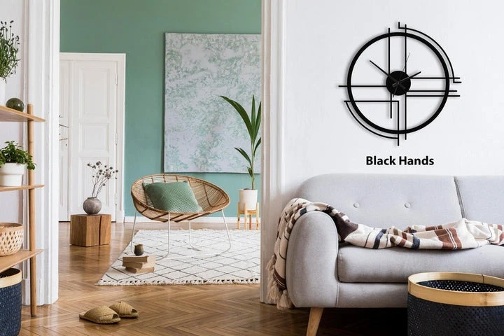 Modern Minimalist Wall Clock – Acrylic Wall Decor | Stylish Home Accent