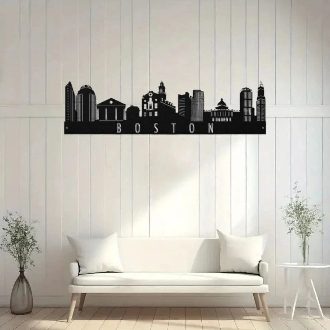 Boston, America – Skyline Acrylic Wall Art | Modern Home Décor | National Day Wall Accent