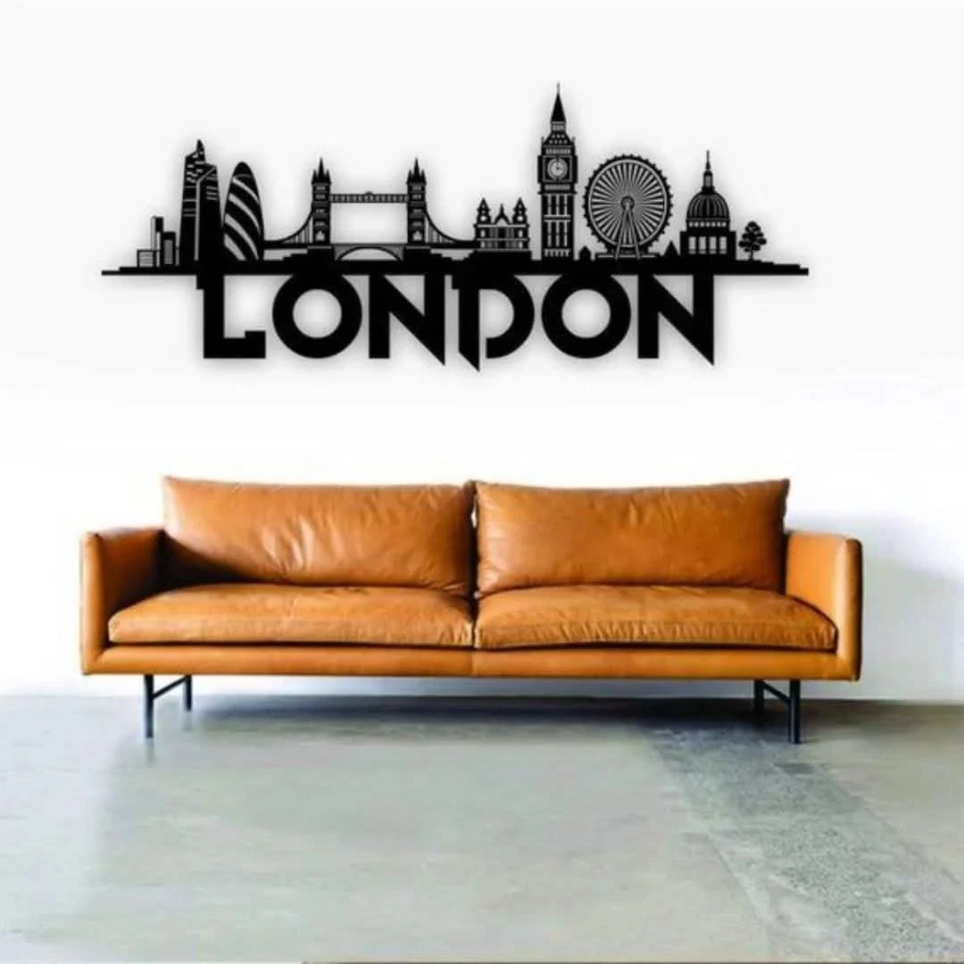 London, England – Skyline Acrylic Wall Art | Modern Home Décor | National Day Celebration Piece