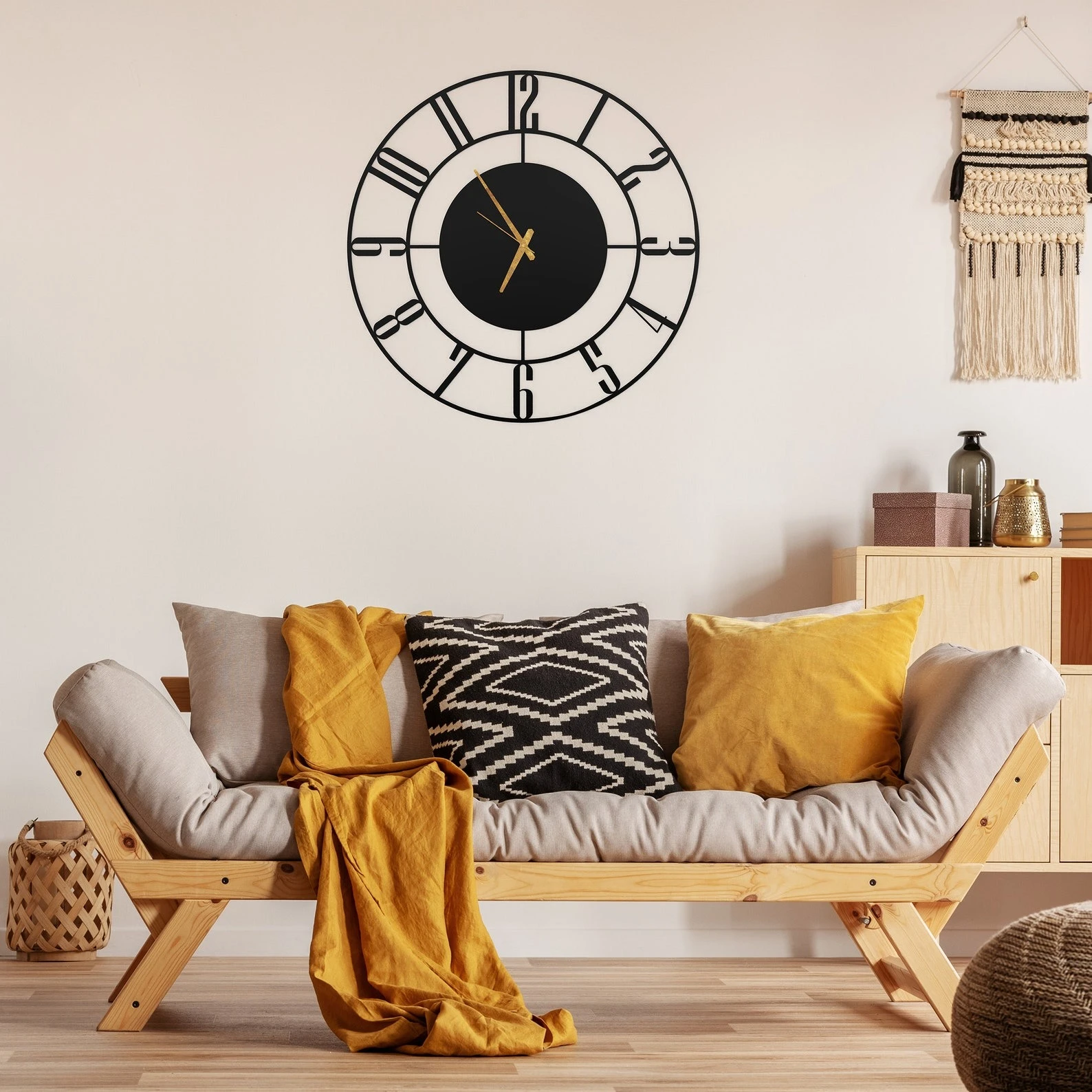 Oversized Acrylic Wall Clock with Numbers | Modern Large Wall Clock | Orologio da Parete