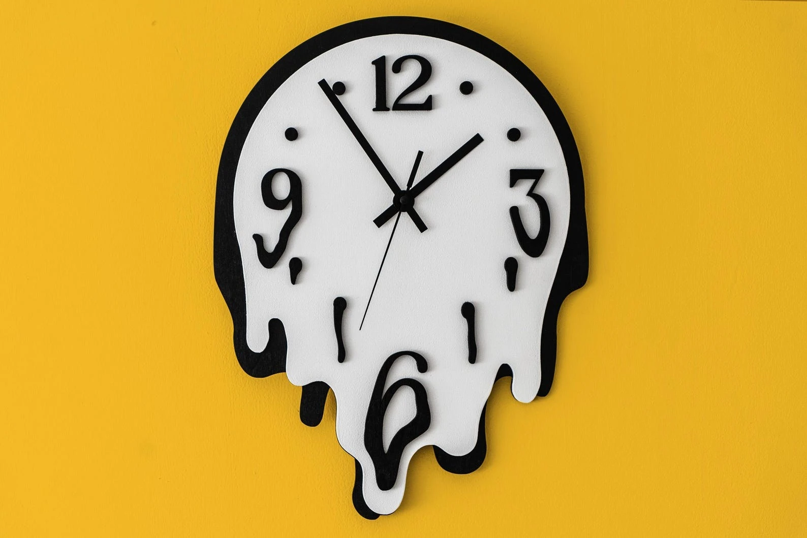 Melting Wall Clock | Dopamine Decor | Surreal Dali-Inspired Acrylic Wall Art