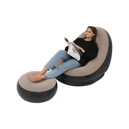 AZER MANTIS Inflatable Sofa – Single Size Lounge Chair, Compact & Lightweight, Ideal for Indoor/Outdoor Use (±110x100x75cm)