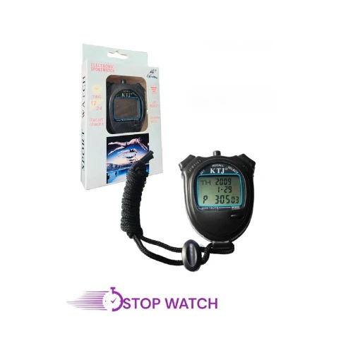 VOANZO Sport Stopwatch Timer – 1/100 Second Precision, 60 Memory Recall, Large Display – Ideal for Swimming, Running, and Sports Training