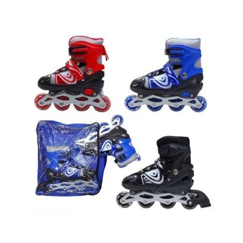 GT-WHEEL Adjustable Roller Skate Shoes – Outdoor Skating Shoes for Kids – Multi-Color, Comfortable & Durable