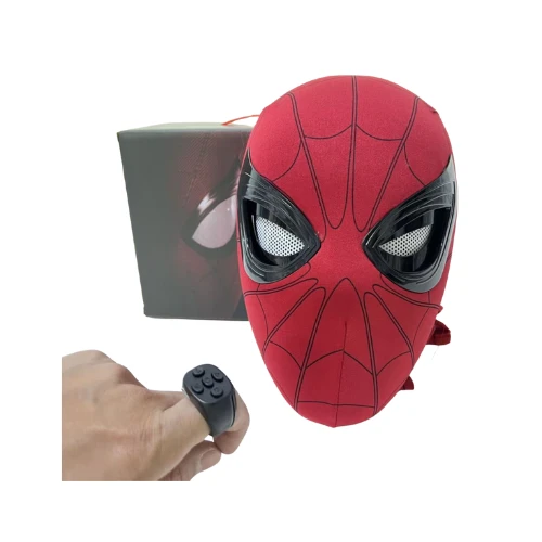 Ant Spider-Man Mask for Adults – 3D Cosplay Superhero Mask with Movable Eyes, Breathable Elastic Fabric, Unisex Halloween Costume Accessory