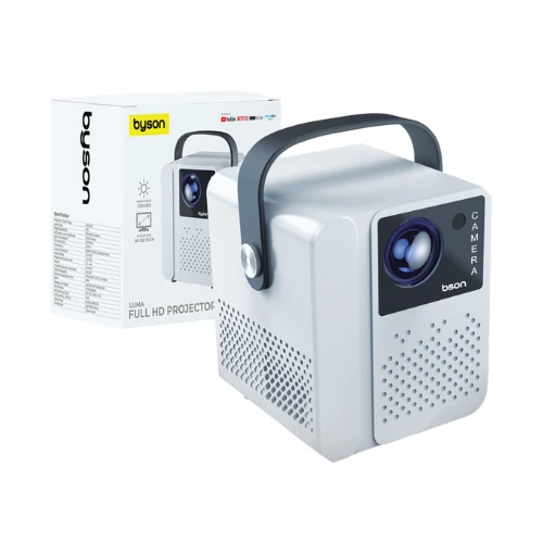Bson Luma Full HD Projector – Android 11, 5G WiFi, 50-120” Display, Remote Control & 360° Tripod, Full HDR Resolution