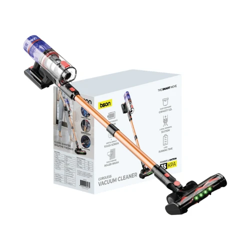 Bson Cordless Stick Vacuum Cleaner – 35KPA Suction, Long Runtime, Digital Touchscreen & Anti Hair Wrap Brush